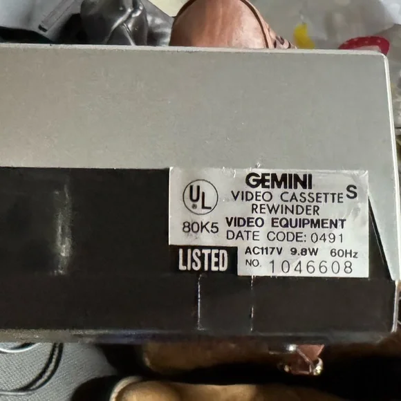 Gemini vintage vhs video rewinder - Picture 2 of 7